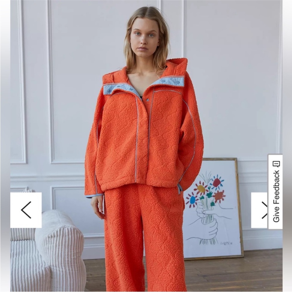 Urban outfitters Orange Sherpa Jacket